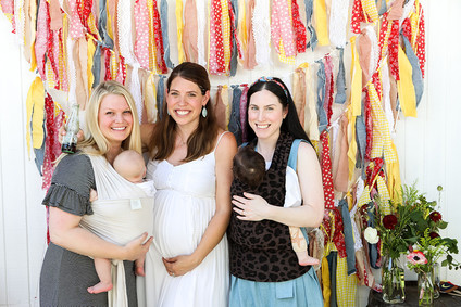 Burger themed baby shower for