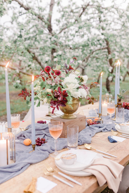 Apple orchard wedding inspiration in Mont Saint Hilaire, Quebec