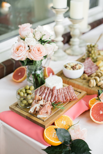 Floral feminine backyard baby shower