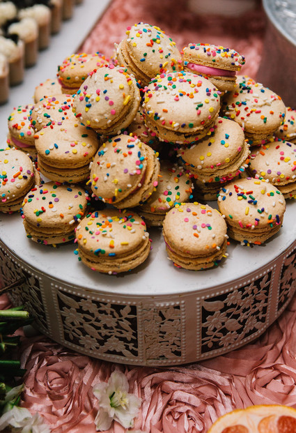 Sprinkled desserts