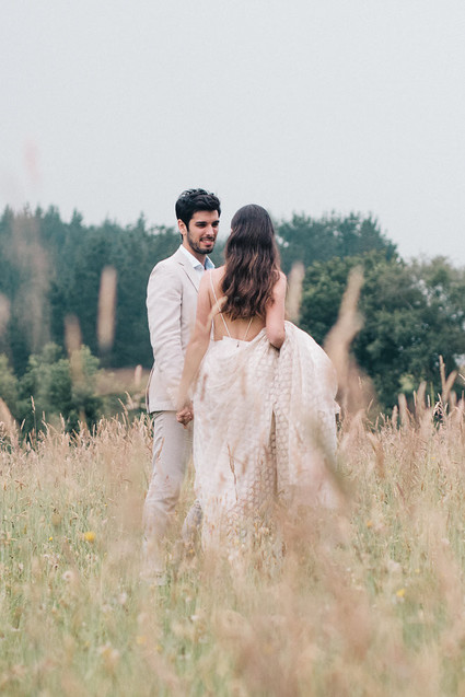 Late summer European elopement and dinner party in the Spanish Basque Country