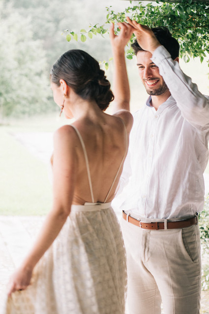 Late summer European elopement and dinner party in the Spanish Basque Country