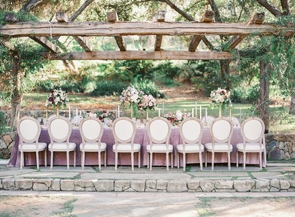 Pastel floral garden inspired wedding at a gorgeous French venue in San Diego