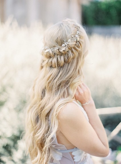 Pastel floral garden inspired wedding at a gorgeous French venue in San Diego