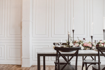 Modern luxe pink and black wedding at co. 251 in Chicago