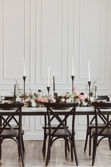 Modern luxe pink and black wedding at co. 251 in Chicago