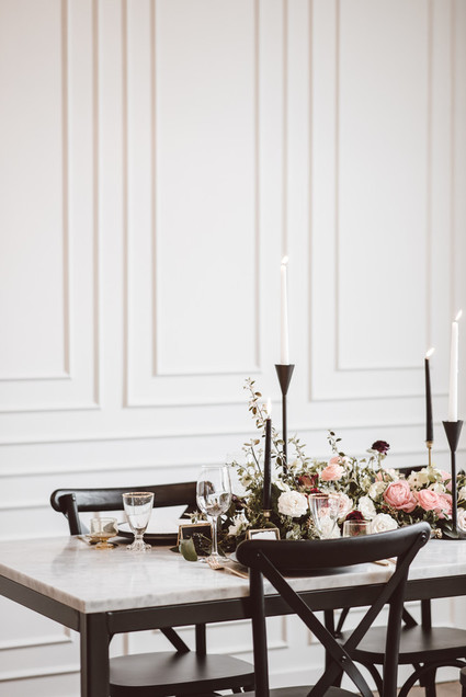 Modern luxe pink and black wedding at co. 251 in Chicago