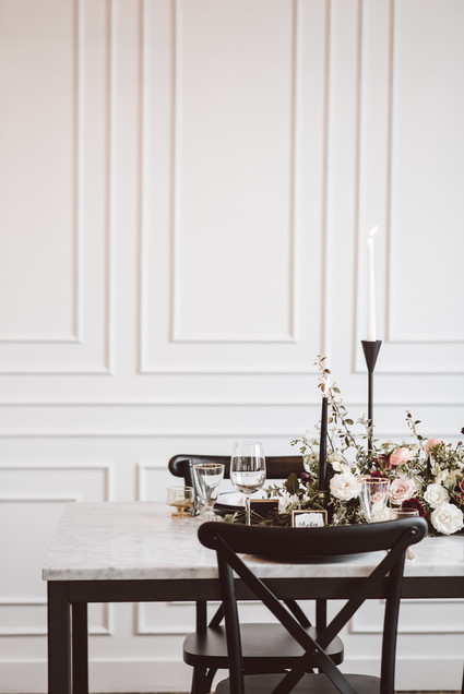 Modern luxe pink and black wedding at co. 251 in Chicago