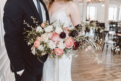 Modern luxe pink and black wedding at co. 251 in Chicago
