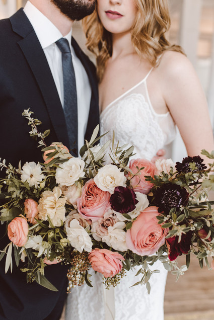 Modern luxe pink and black wedding at co. 251 in Chicago