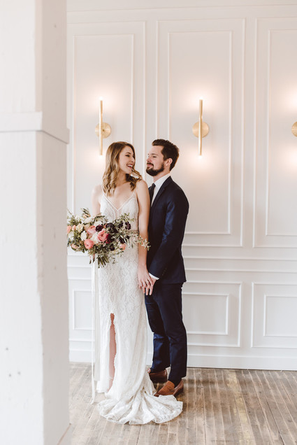 Modern luxe pink and black wedding at co. 251 in Chicago