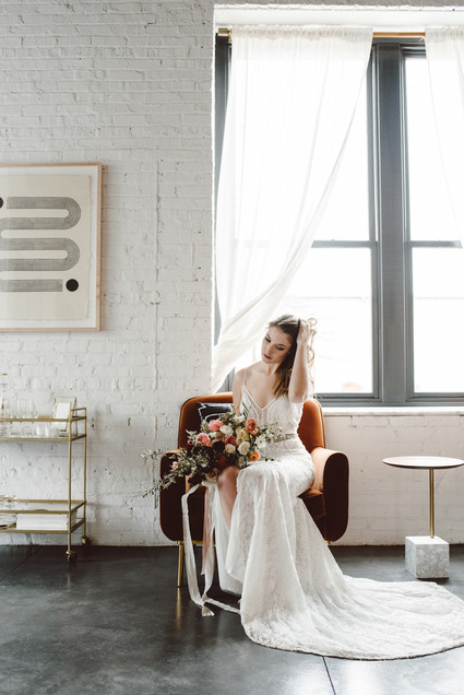 Modern luxe pink and black wedding at co. 251 in Chicago