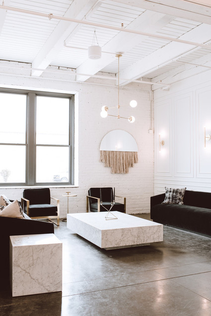 Modern luxe pink and black wedding at co. 251 in Chicago