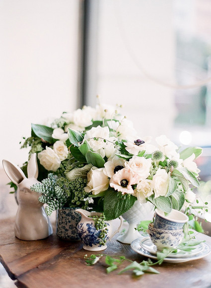 Classic french baby shower with navy details