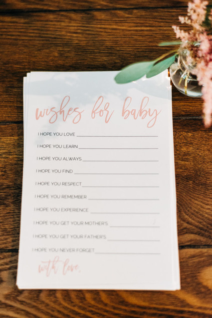 Pink floral backyard baby shower