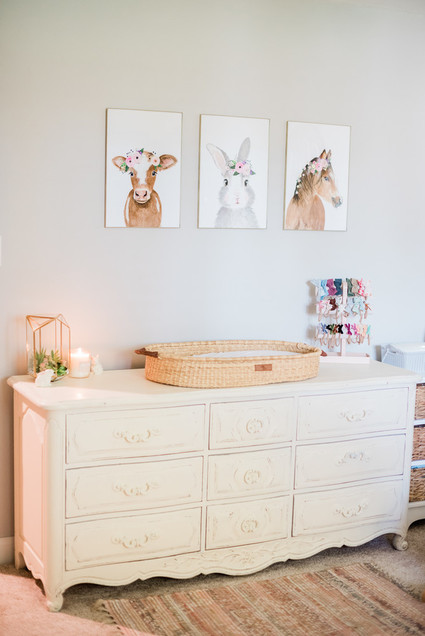 Dreamy floral newborn session on film