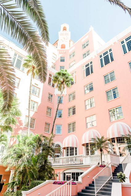 pink wedding venue