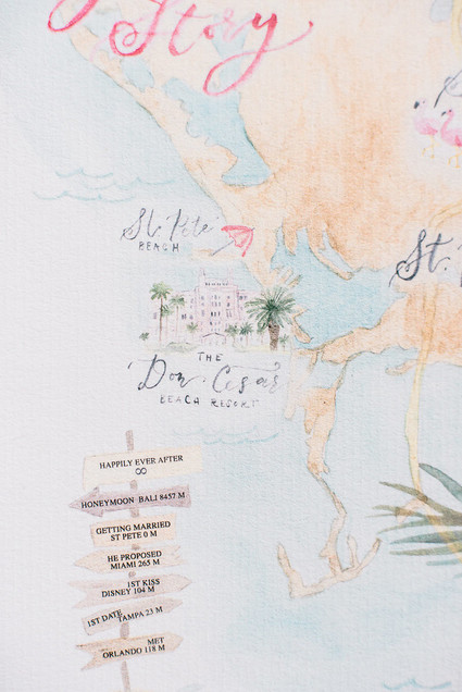 tropical pink invites