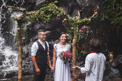 How to elope in Bali under a waterfall