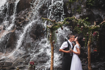 How to elope in Bali under a waterfall Inspiration