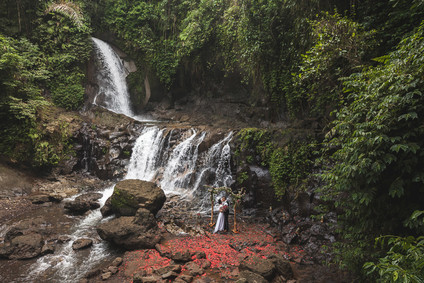 How to elope in Bali under a waterfall Inspiration