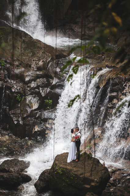 How to elope in Bali under a waterfall Inspiration