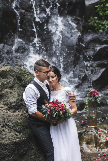 How to elope in Bali under a waterfall Inspiration