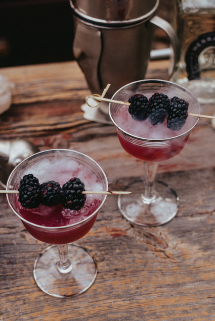 The moodiest gothic forest wedding with gorgeous fall florals