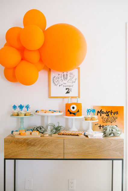Terrible Twos monster-themed second birthday