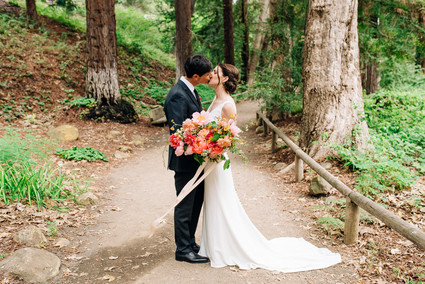 a colorful backyard wedding in Santa Barbara on a super reasonable budget Inspiration