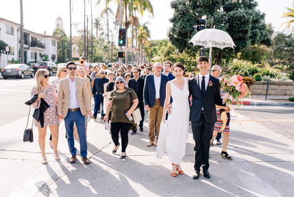 a colorful backyard wedding in Santa Barbara on a super reasonable budget