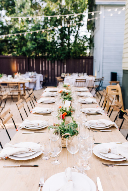 a colorful backyard wedding in Santa Barbara on a super reasonable budget