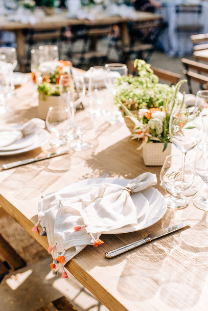 a colorful backyard wedding in Santa Barbara on a super reasonable budget