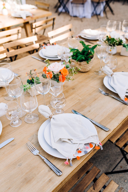 a colorful backyard wedding in Santa Barbara on a super reasonable budget
