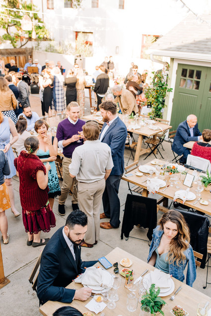 a colorful backyard wedding in Santa Barbara on a super reasonable budget