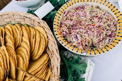 a colorful backyard wedding in Santa Barbara on a super reasonable budget