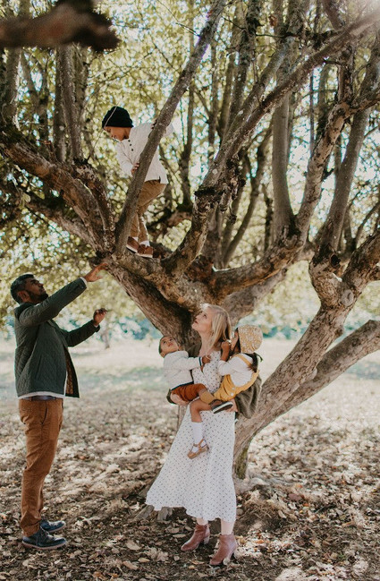 Fall family photos at Kruger Farms on Sauvie's Island