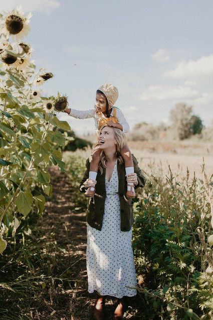 Fall family photos at Kruger Farms on Sauvie's Island