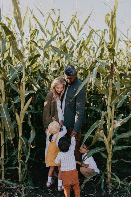 Fall family photos at Kruger Farms on Sauvie's Island