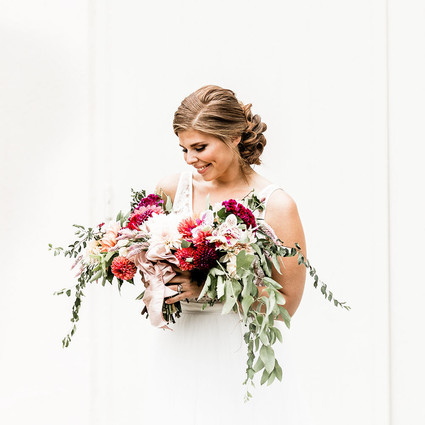 Jewel tone floral explosion at historic Strawberry Mansion in Philadelphia