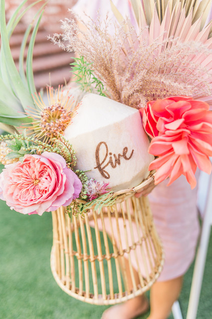 Modern Moana 5th birthday party