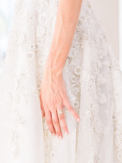 An all pink Palm Springs wedding (and venue!) with copper and pampas grass