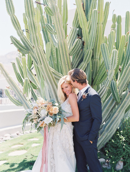 Cactus wedding portrait