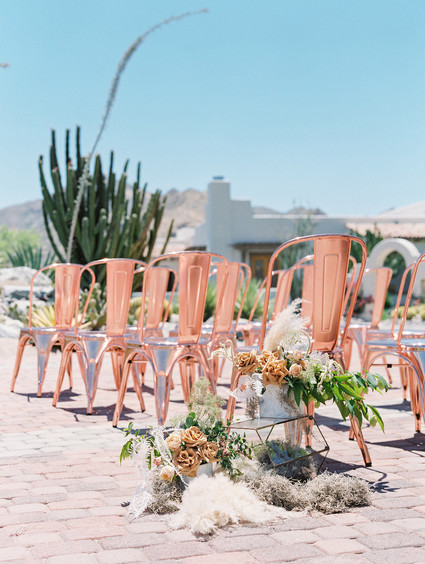 Copper ceremony chairs Inspiration