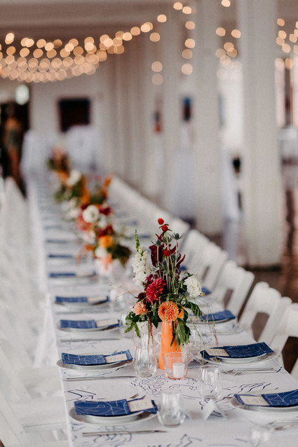 A print maker's thoughtful DIY fall wedding ... with kilts!