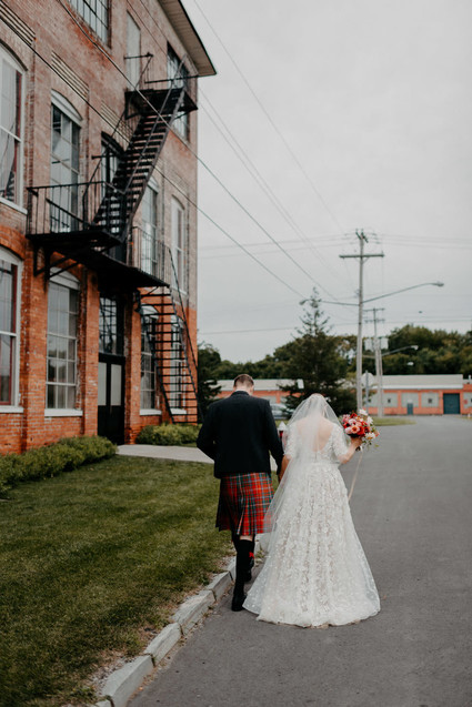 A print maker's thoughtful DIY fall wedding ... with kilts! Inspiration