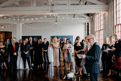 A print maker's thoughtful DIY fall wedding ... with kilts! Inspiration