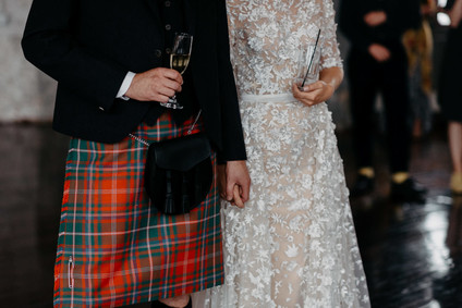 A print maker's thoughtful DIY fall wedding ... with kilts! Inspiration