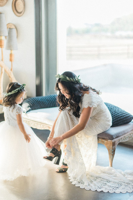Intimate vow renewal with the couple's children in Portugal Inspiration
