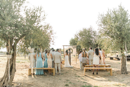 Intimate vow renewal with the couple's children in Portugal Inspiration